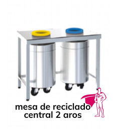 mesa de reciclado central 2 aros disform FCR26010