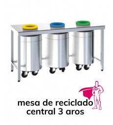 mesa de reciclado central 3 aros disform FCR36015