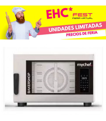 HORNO ELECTRICO MYCHEF BAKERSHOP AIR-S 4 APERTURA LATERAL PRECIO FERIA EHC FEST