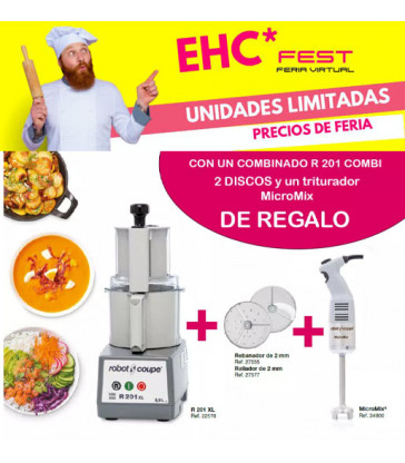 OFERTA Combinado cutter y cortahortalizas R201 XL Robot Coupé EHC FEST