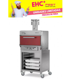 HORNO DE CARBÓN INDUSTRIAL PUJADAS OVEN 140 CON MUEBLE BANDEJERO OFERTA EHC FEST