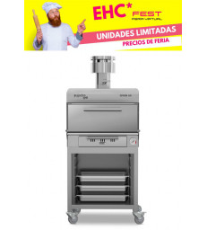 HORNO DE CARBÓN PUJADAS OVEN 50 con mueble bandejero OFERTA EHC FEST