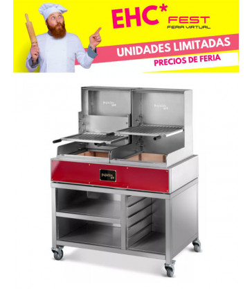 PARRILLA VASCA ABIERTA PUJADAS GRILL LITE con 1 leñero oferta EHC FEST